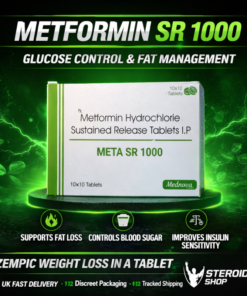 Metformin SR 1000mg (Sustained Release) – 30 Tablets